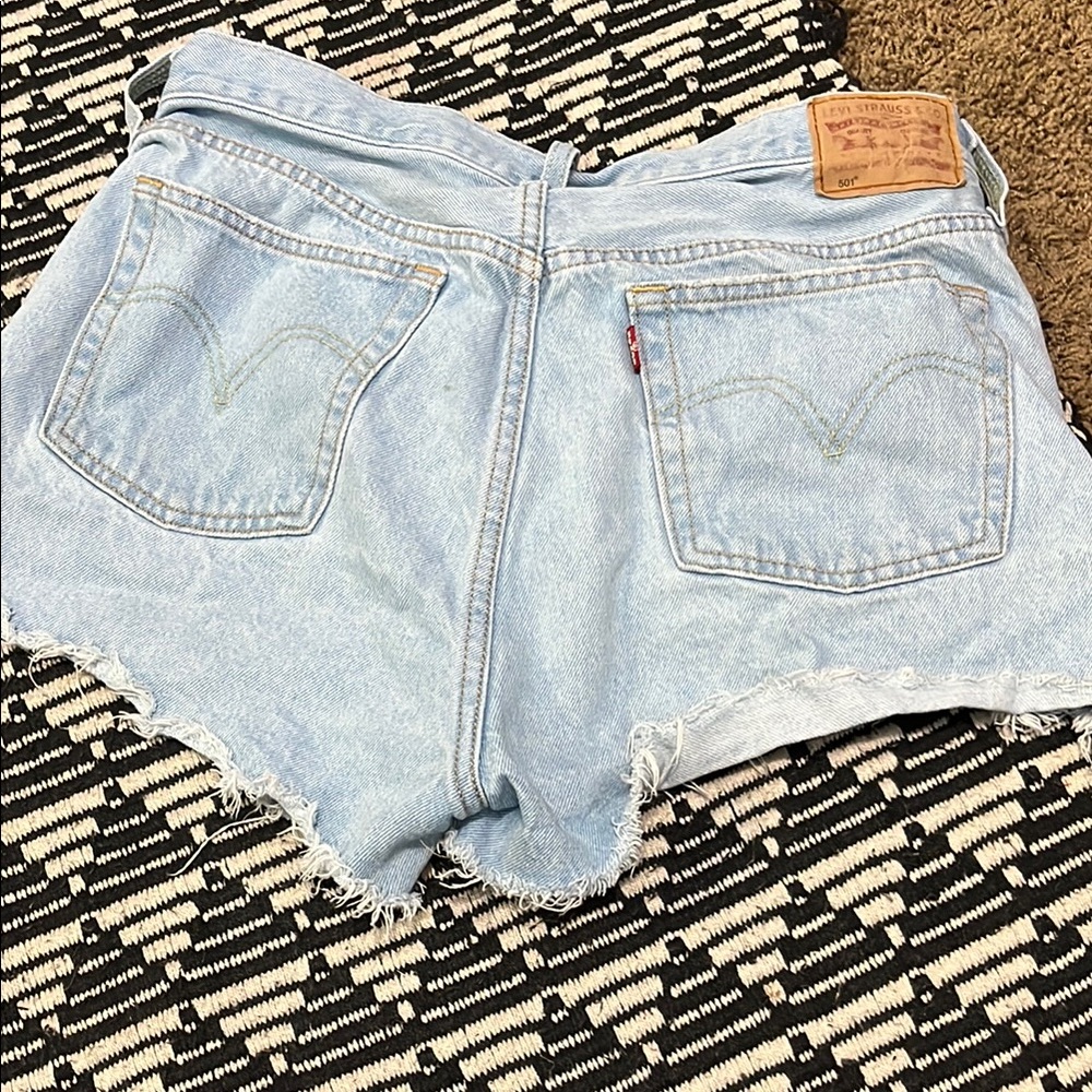 Levi's Light Wash Jean Shorts
